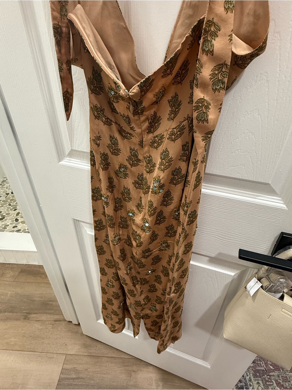 J. Crew Collection embellished halter dress tulip block print - Picture 5 of 6